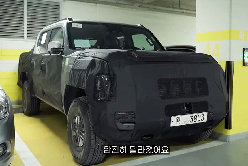 В Корее засняли прототип рамного пикапа Kia